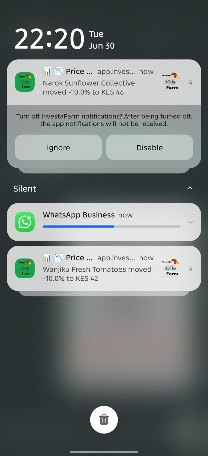 Real-time price alerts on your phone