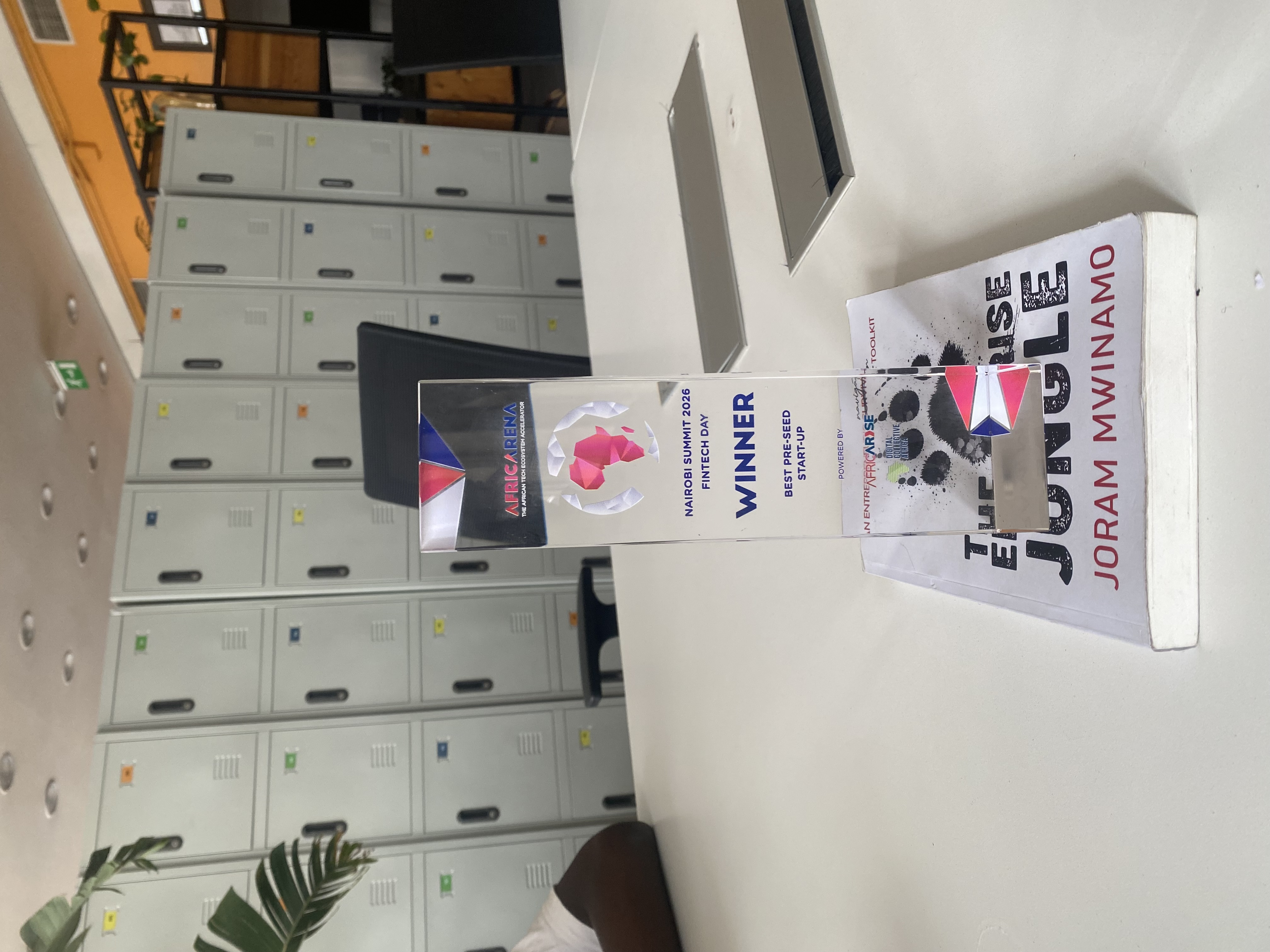 AfricArena Winner trophy — Investa Farm