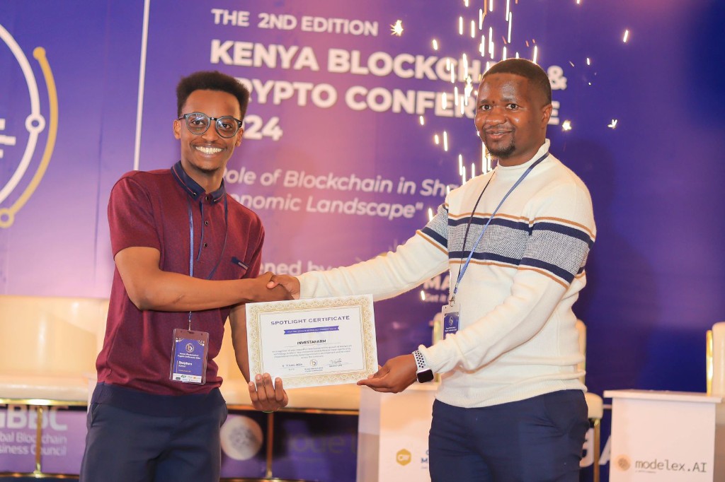 Investa Farm recognition at blockchain conference