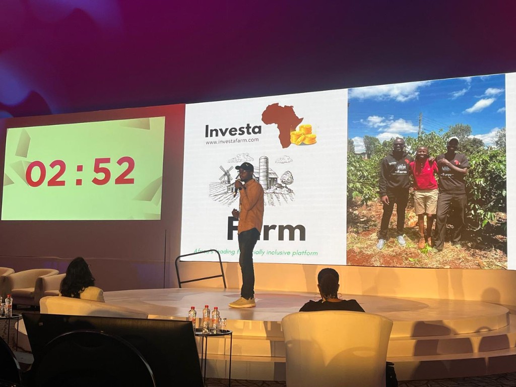 Investa Farm presenting at industry event stage