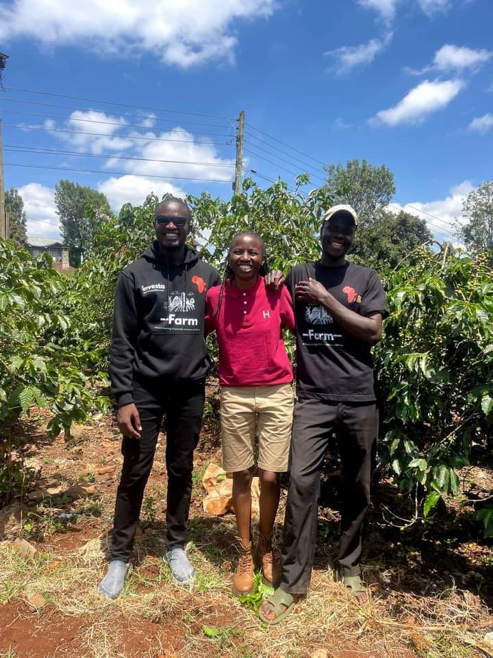 Investa Farm team with customer on a real farm